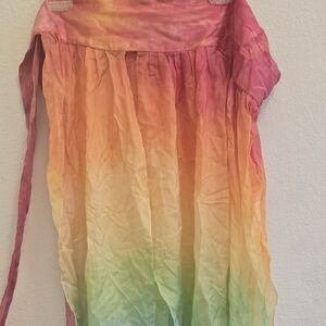 Multi pastel hip scarf